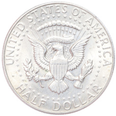 Монета 1/2 доллара (50 центов) 1967 года США (реверс)