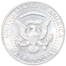 Монета 1/2 доллара (50 центов) 1967 года США (реверс)
