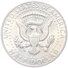 Монета 1/2 доллара (50 центов) 1967 года США (реверс)