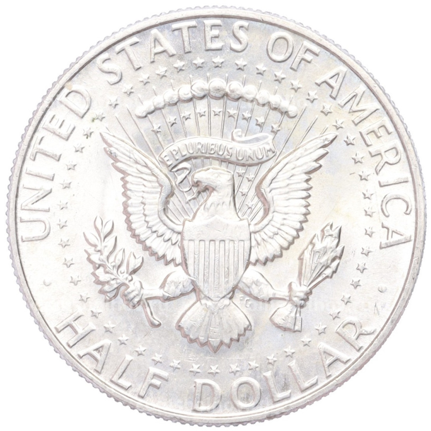 Монета 1/2 доллара (50 центов) 1968 года D США (вид 2)