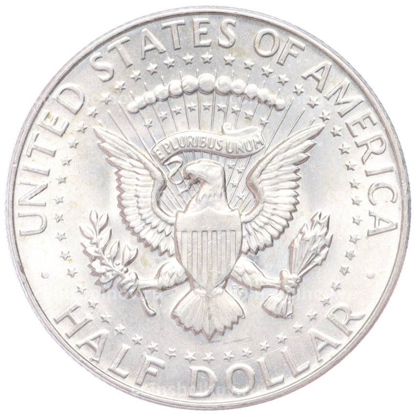 Монета 1/2 доллара (50 центов) 1968 года D США (вид 2)