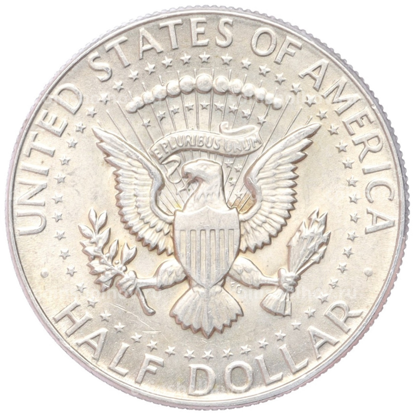 Монета 1/2 доллара (50 центов) 1968 года D США (вид 2)