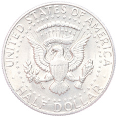 Монета 1/2 доллара (50 центов) 1968 года D США (реверс)