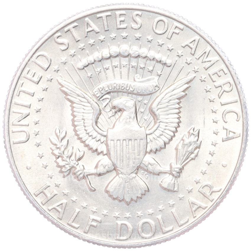 Монета 1/2 доллара (50 центов) 1968 года D США (вид 2)