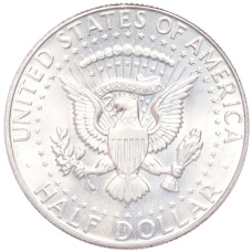 Монета 1/2 доллара (50 центов) 1968 года D США (реверс)