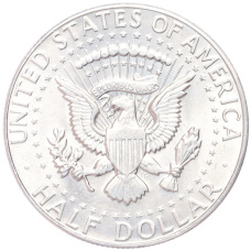 Монета 1/2 доллара (50 центов) 1966 года США (реверс)