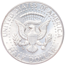 Монета 1/2 доллара (50 центов) 1966 года США (реверс)