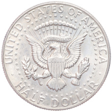 Монета 1/2 доллара (50 центов) 1966 года США (реверс)