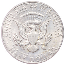 Монета 1/2 доллара (50 центов) 1966 года США (реверс)