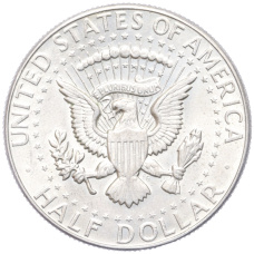 Монета 1/2 доллара (50 центов) 1966 года США (реверс)