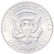 Монета 1/2 доллара (50 центов) 1967 года США (реверс)