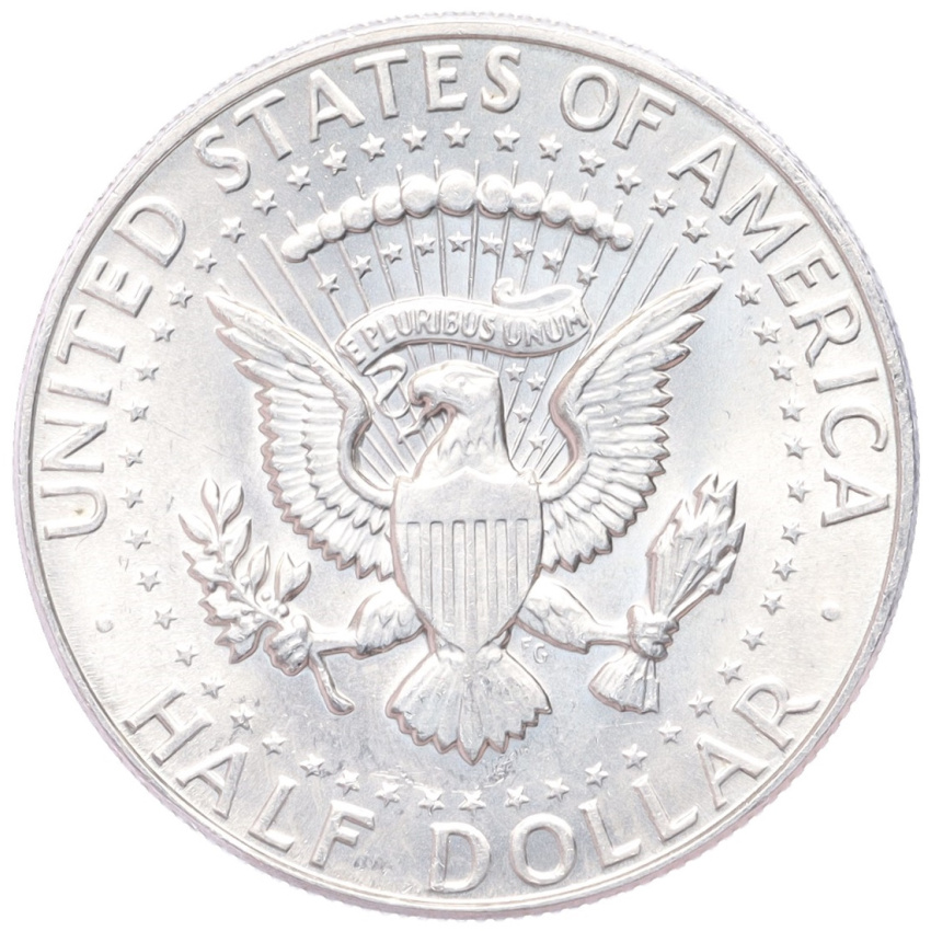 1/2 доллара (50 центов) 1967 года США (вид 2)