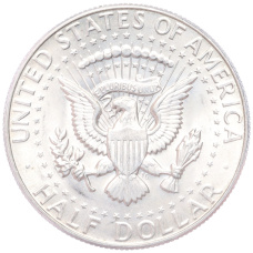 Монета 1/2 доллара (50 центов) 1967 года США (реверс)