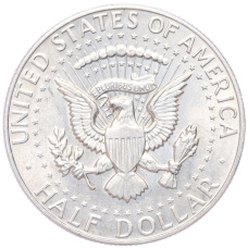 Монета 1/2 доллара (50 центов) 1967 года США (реверс)