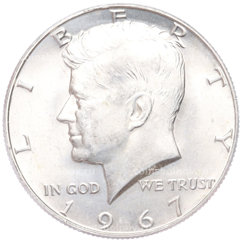 Монета 1/2 доллара (50 центов) 1967 года США
