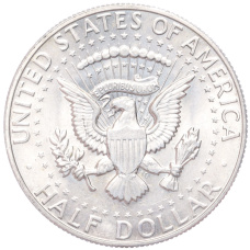 Монета 1/2 доллара (50 центов) 1967 года США (реверс)