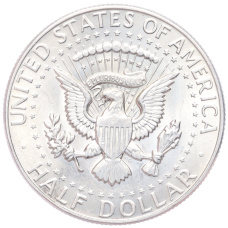 Монета 1/2 доллара (50 центов) 1967 года США (реверс)