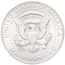 Монета 1/2 доллара (50 центов) 1967 года США (реверс)