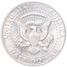 Монета 1/2 доллара (50 центов) 1967 года США (реверс)