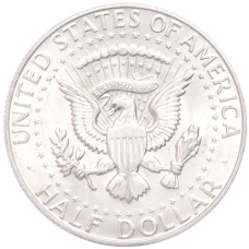 Монета 1/2 доллара (50 центов) 1968 года D США (реверс)