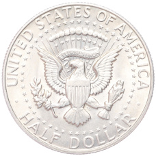 Монета 1/2 доллара (50 центов) 1968 года D США (реверс)