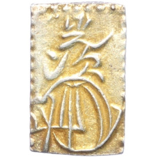 Монета 2 бу 1818-1869 года Япония (аверс)