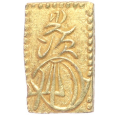 Монета 2 бу 1818-1869 года Япония (аверс)