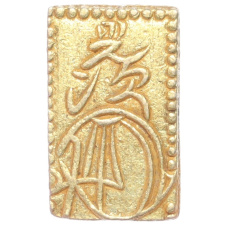 Монета 2 бу 1818-1869 года Япония (аверс)