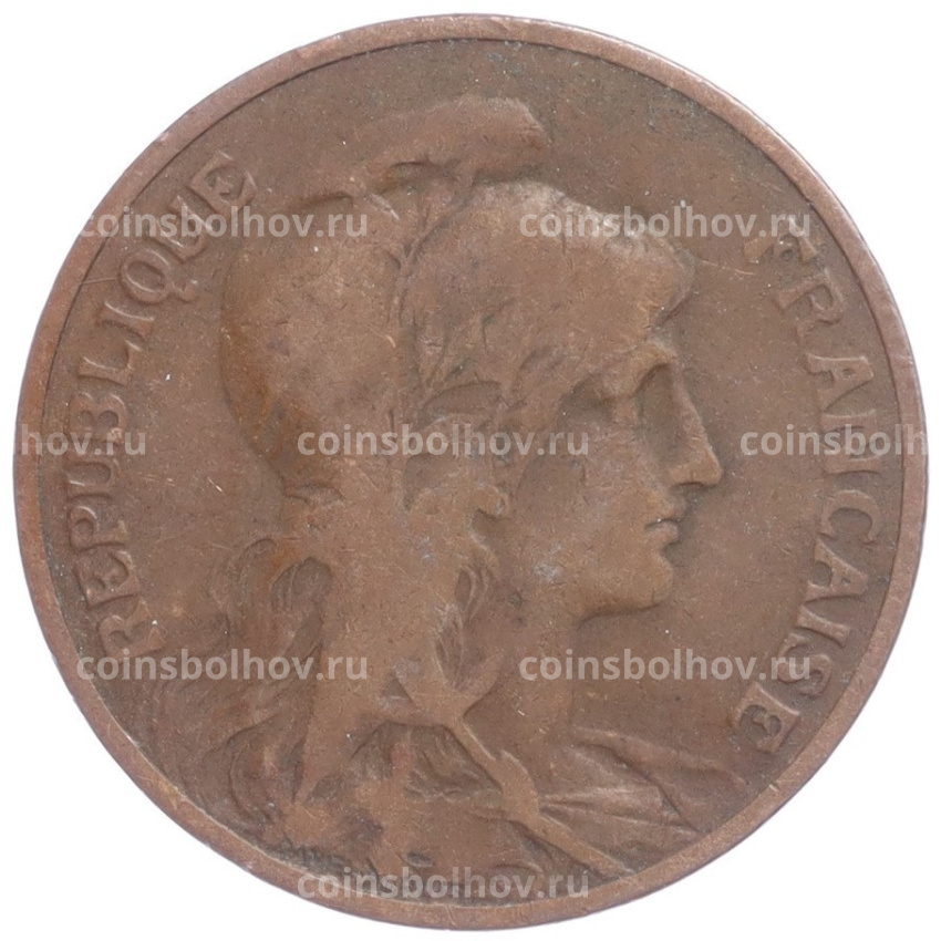 Монета 5 сантимов 1912 года Франция (вид 2)