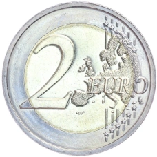 Монета 2 евро 2020 года Люксембург «Рождение наследного Великого Герцога Чарльза» (реверс)