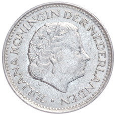 Монета 1 гульден 1971 года Нидерланды (реверс)