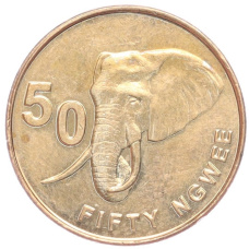 Монета 50 нгве 2012 года Замбия (аверс)