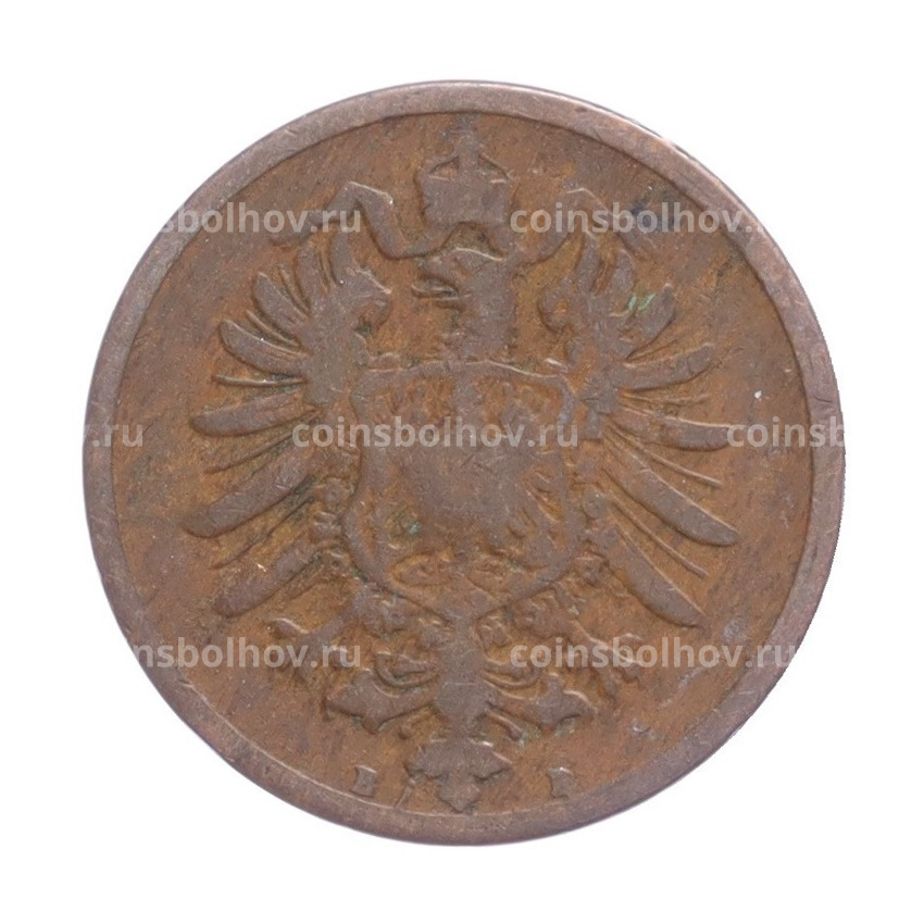 Монета 2 пфеннига 1875 года B Германия (вид 2)