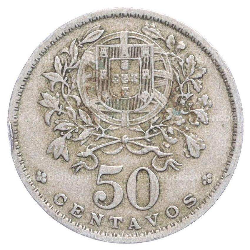 Монета 50 сентаво 1957 года Португалия (вид 2)