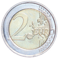 Монета 2 евро 2012 года Бельгия «75 лет музыкальному конкурсу имени Королевы Елизаветы» (Цветная) (реверс)