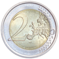 Монета 2 евро 2009 года Италия «200 лет со дня рождения Луи Брайля» (Цветная) (реверс)