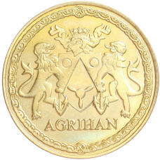 Монета 5 долларов 2019 года Остров Агрихан «История авиации — МИГ-3» (реверс)