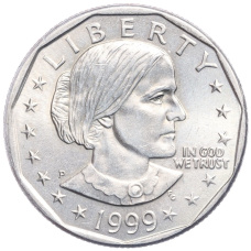 Монета 1 доллар 1999 года P США (аверс)