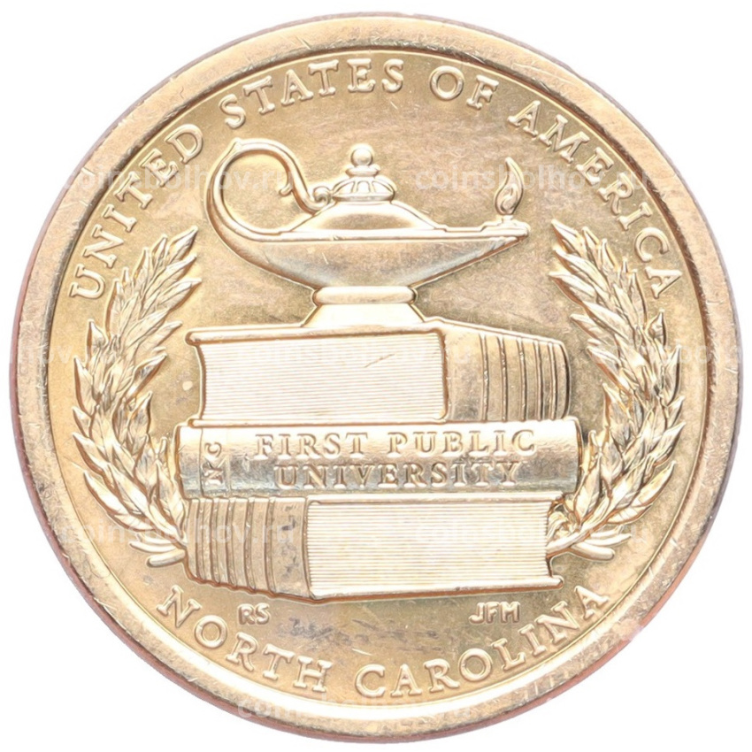 Монета 1 доллар 2021 года D США «Американские инновации — Первый государственный университет»