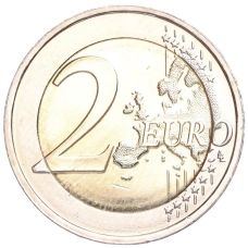 Монета 2 евро 2021 года Эстония «Финно-угорские народы» (реверс)