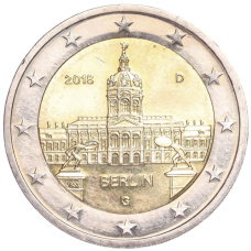 Монета 2 евро 2018 года G Германия «Федеральные земли Германии — Берлин» (аверс)