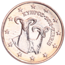 Монета 1 евроцент 2015 года Кипр (аверс)