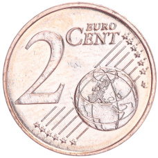 Монета 2 евроцента 2016 года Кипр (реверс)