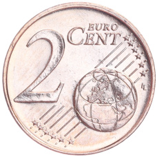 Монета 2 евроцента 2016 года Кипр (реверс)