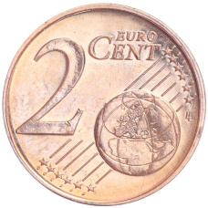Монета 2 евроцента 2015 года Кипр (реверс)