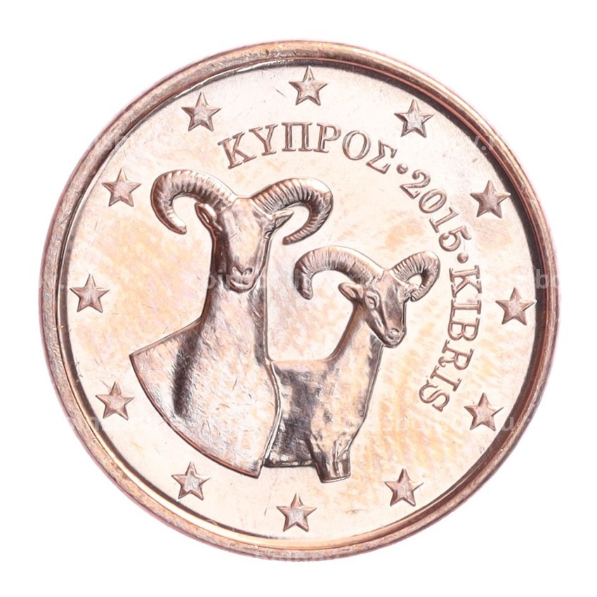Монета 5 евроцентов 2015 года Кипр