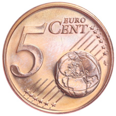 Монета 5 евроцентов 2015 года Кипр (реверс)