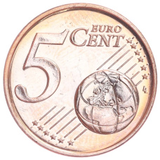 Монета 5 евроцентов 2015 года Кипр (реверс)
