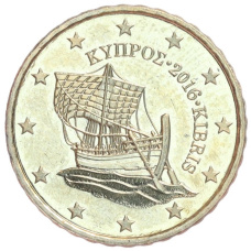 Монета 10 евроцентов 2016 года Кипр (аверс)