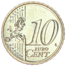 Монета 10 евроцентов 2016 года Кипр (реверс)